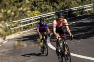 Dames fietsshirt KM Calm Grijs/coral