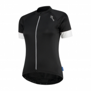 Dames fietsshirt Modesta Zwart/wit