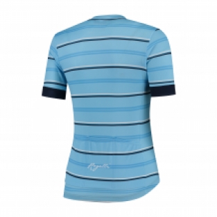 Dames fietsshirt Stripe Blauw/blauw