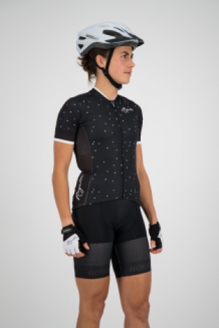 Dames fietsshirt KM Delta Zwart/wit