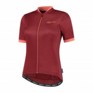 Dames fietsshirt Essential Bordeaux/coral