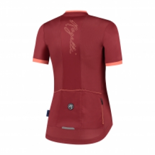 Dames fietsshirt Essential Bordeaux/coral