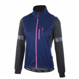 Transition Dames winterjack Zwart/blauw/roze