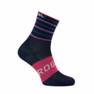 Dames fietssokken Stripe Blauw/pink