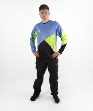 Adventure MTB Shirt KM  2.0 Zwart/blauw/groen