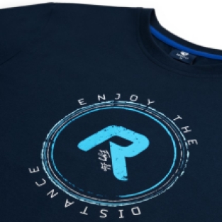 Enjoy Life Graphic T-Shirt Heren Navy blauw