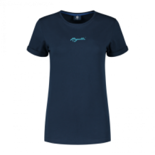 Enjoy Life Logo T-Shirt Dames Blauw