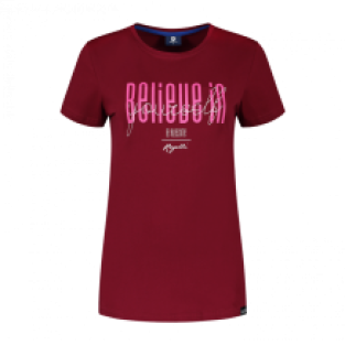 Enjoy Life Graphic T-shirt Dames Bordeux/rood