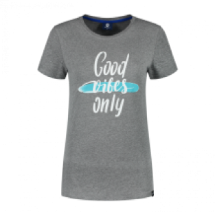 Enjoy Life Graphic T-shirt Dames Grijs