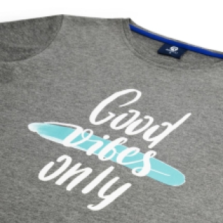 Enjoy Life Graphic T-shirt Dames Grijs