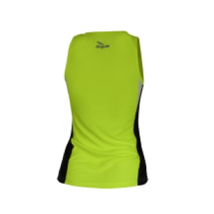 Esty shirt zonder mouwen fluor geel/zwart/wit