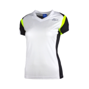 Eabel Hardloopshirt Dames Geel/Wit/Zwart