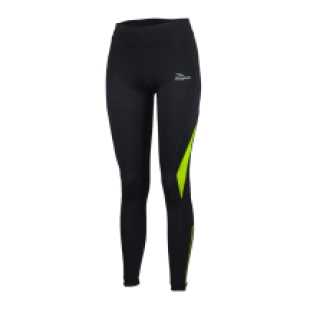 Emna Winter Hardloop Tight Dames Yellow Fluor/Zwart
