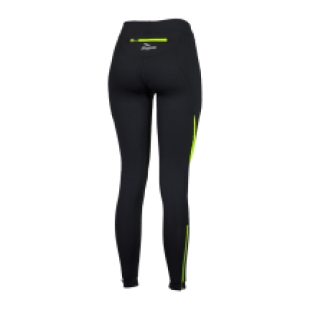Emna Winter Hardloop Tight Dames Yellow Fluor/Zwart