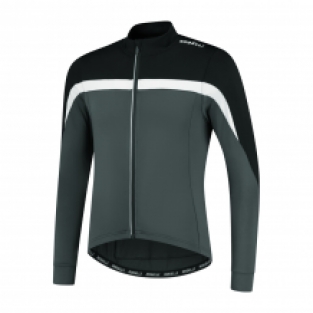 Heren fietsshirt Course Lange mouwen Zwart/grijs/wit