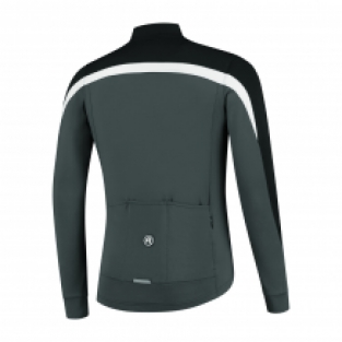 Heren fietsshirt Course Lange mouwen Zwart/grijs/wit