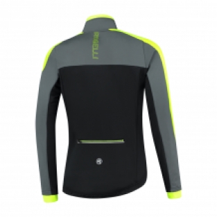 Heren Winterjack HI VIS Grijs/Zwart/fluor