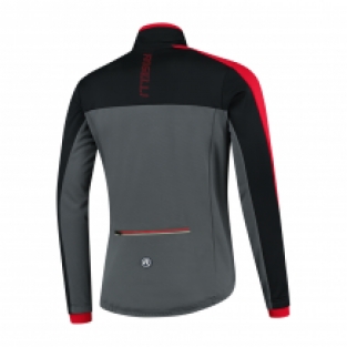 Heren Winterjack Freeze Grijs/zwart/rood