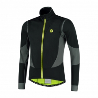 Heren Winterjack Brave Zwart/fluor geel