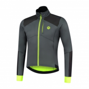 Heren Winterjack HI VIS Grijs/Zwart/fluor