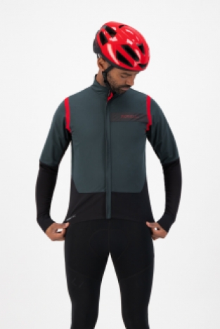 Heren Winterjack Infinite Zwart/Rood