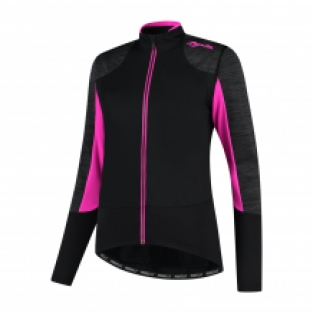 Dames Winterjack Glory Zwart/roze/grijs