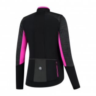 Dames Winterjack Glory Zwart/roze/grijs