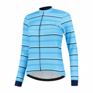 Dames Winterjack Stripe Blauw