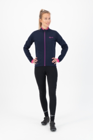 Dames Winterjack Essential Blauw/roze
