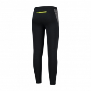 Heren hardloop broek Anjoy Zwart/fluor geel