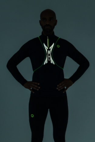 Spider Led Vest  met groen licht