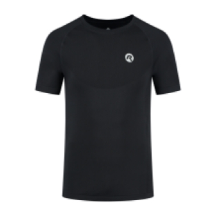 Essential Sportshirt Heren Zwart/Melange