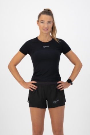 Essential Sportshirt Dames Zwart/Melange