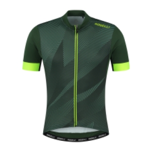 Dusk Fietsshirt Heren Groen/Fluor geel