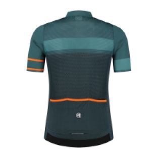 Block Fietsshirt Heren Groen/Oranje