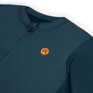 Distance Fietsshirt Heren Blauw/Oranje