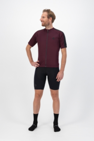 Explore Fietsshirt Heren Bordeaux/Zwart