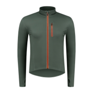 Jake Hardloopvest Heren Groen/Oranje/Zwart