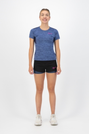 June Hardloopshirt Dames Blauw/Roze