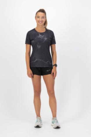 Marble Hardloopshirt Dames Zwart