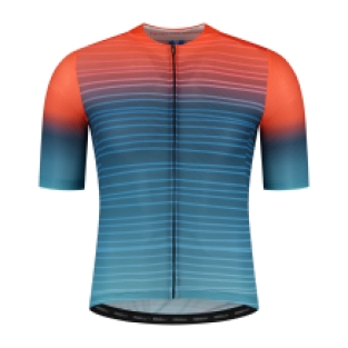 Surf Fietsshirt Heren Blauw/Oranje