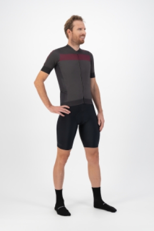 Prime Fietsshirt Heren Grijs/Bordeaux