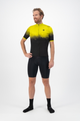 Sphere Fietsshirt Heren Zwart/Fluor geel