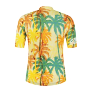 Hawaii Fietsshirt Heren Geel