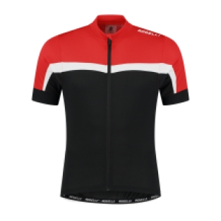 Course Fietsshirt Heren Zwart/Wit/Rood
