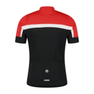 Course Fietsshirt Heren Zwart/Wit/Rood