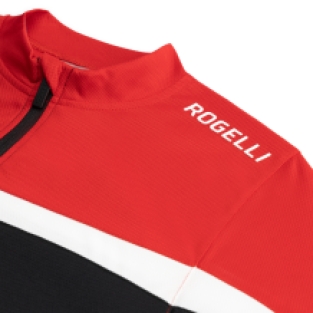 Course Fietsshirt Heren Zwart/Wit/Rood