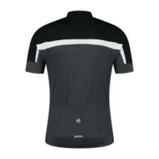 Course Fietsshirt Heren Zwart/Wit/Grijs