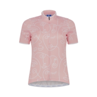 Faces Fietsshirt Dames Roze