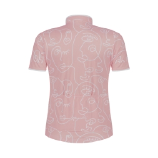 Faces Fietsshirt Dames Roze